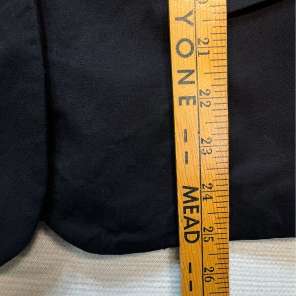 7th Avenue New York & Company Womens Blazer Size 14 Black Double Button Workwear - Picture 6 of 10